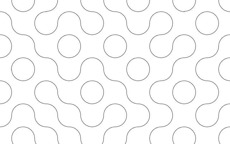 円弧をランダムに組み合わせたパターン